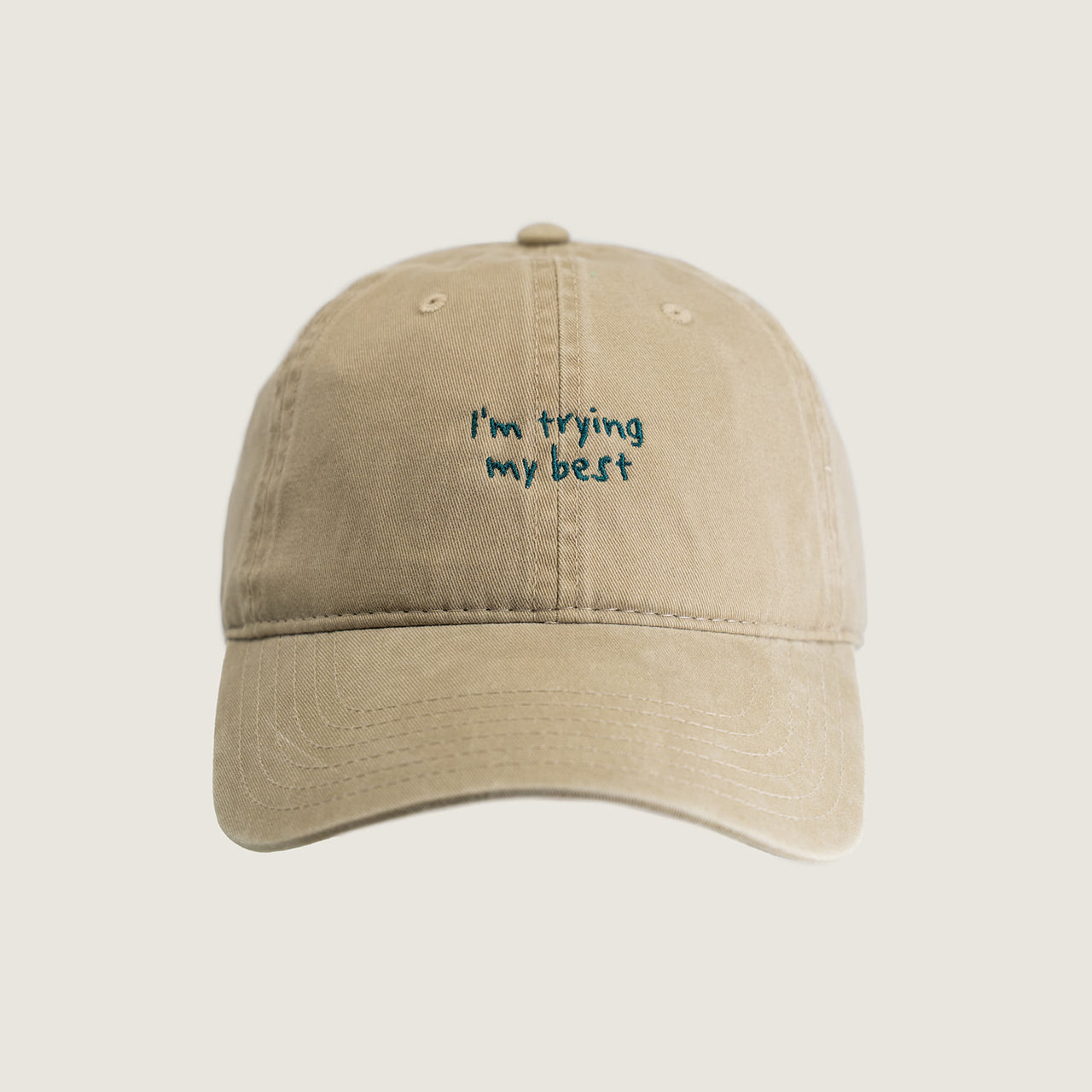 I'm Trying Dad Hat - Khaki