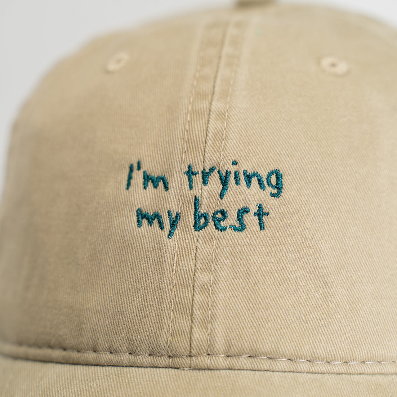 I'm Trying Dad Hat - Khaki