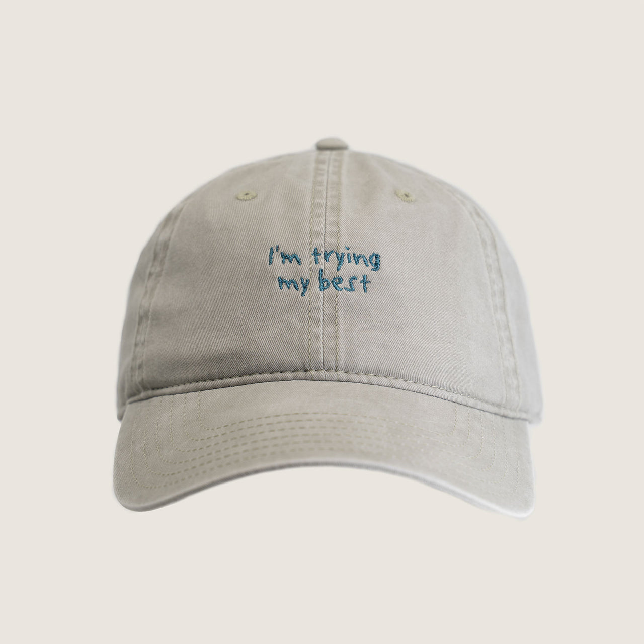 I'm Trying Dad Hat - Stone